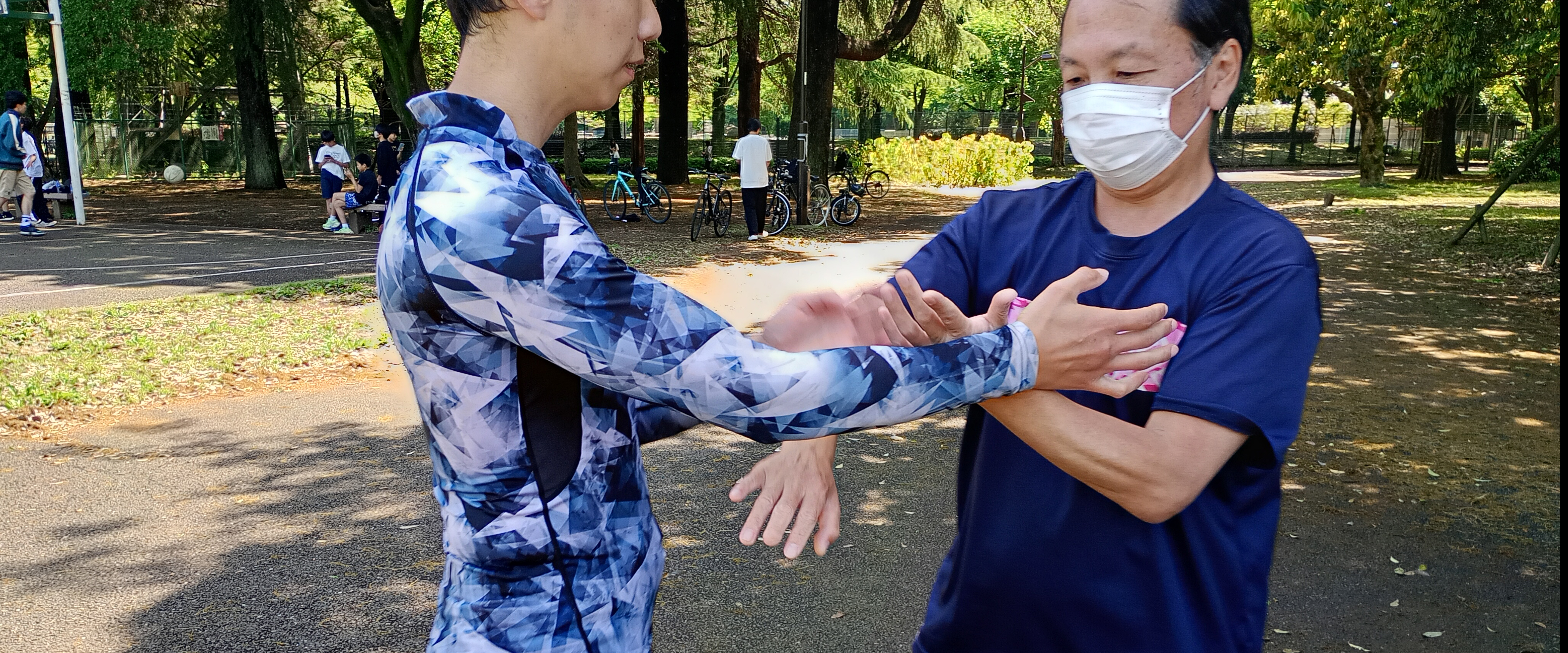 詠春拳の技法:膀手と攤手の組み合わせの滾手