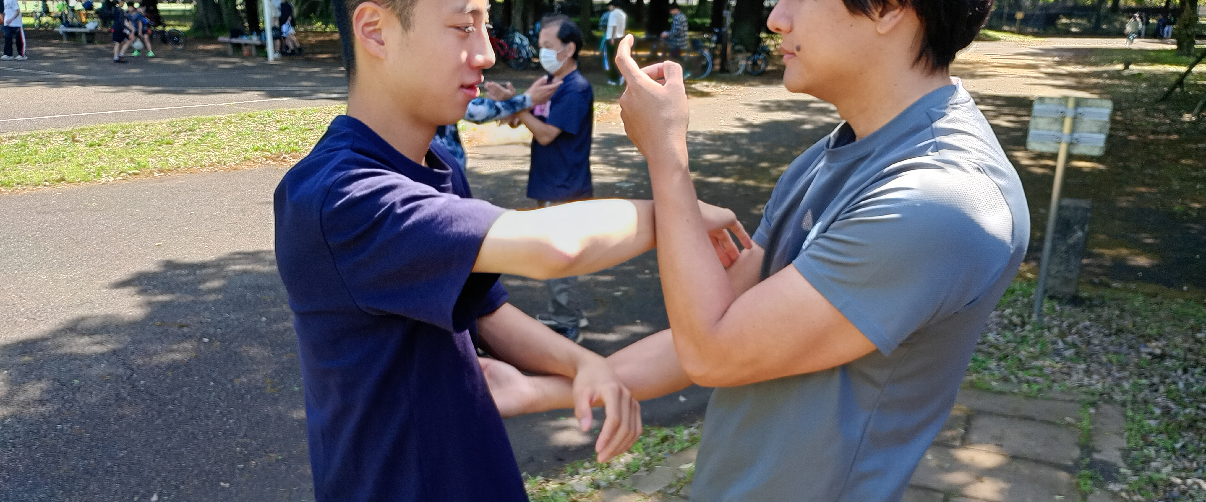 詠春拳の技法:膀手と伏手で相手の腕を誘導